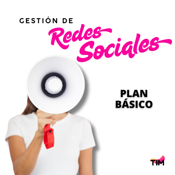 Gestión de Redes Sociales Empresa  Plan Básico